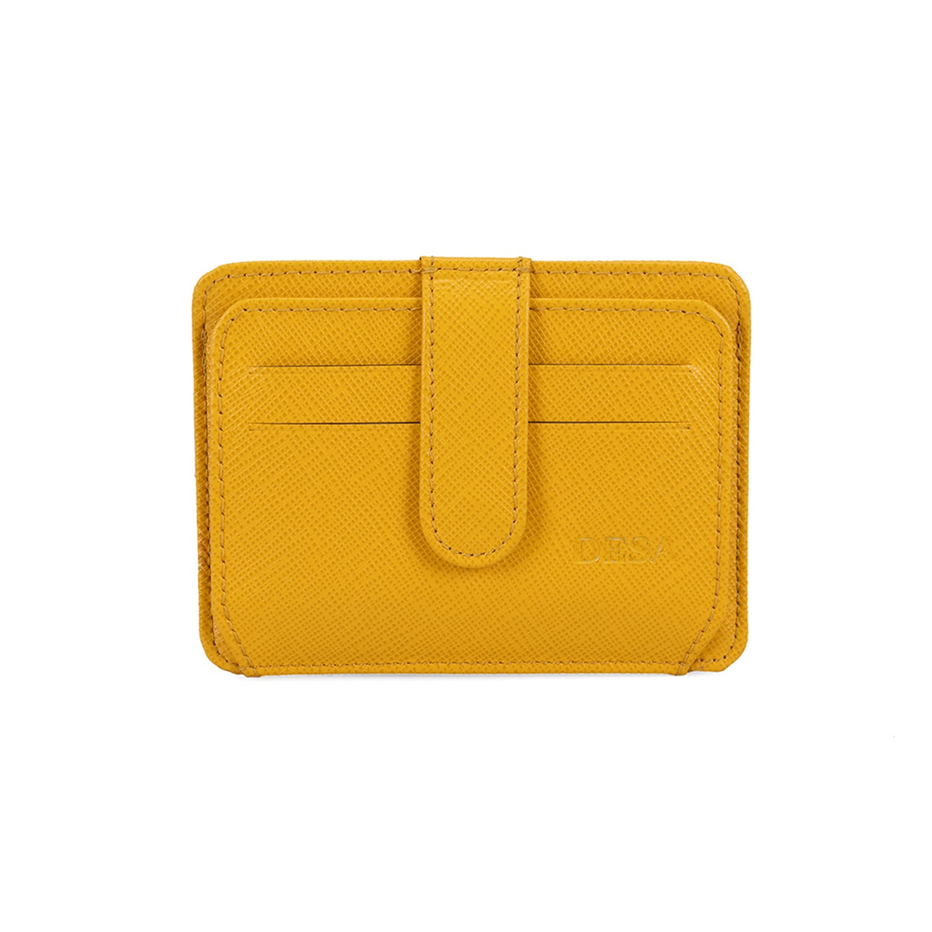Lerona Sarı Kadın Deri Kartlık