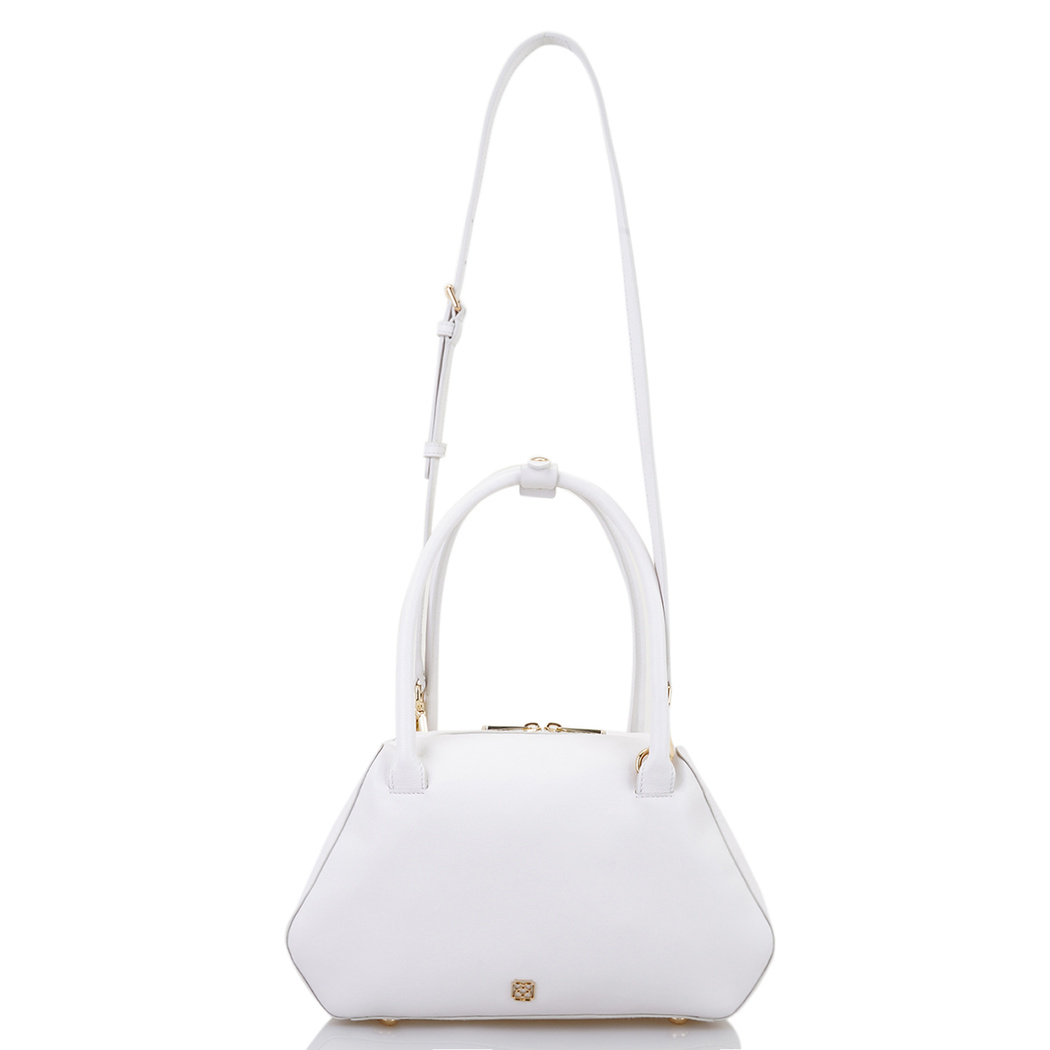 Lillesol Beyaz Kadın Deri Omuz Çantası