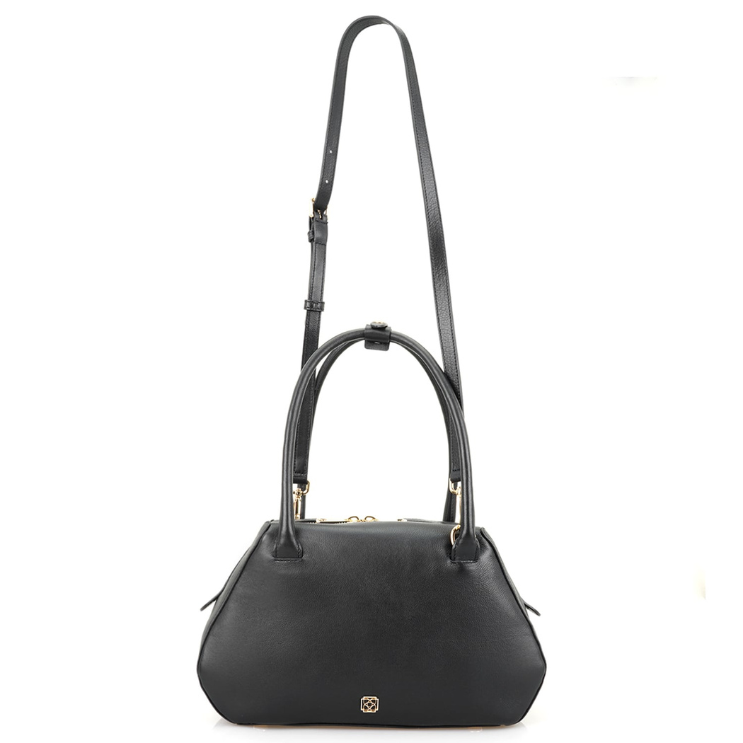 Lillesol Siyah Kadın Deri Omuz Çantası