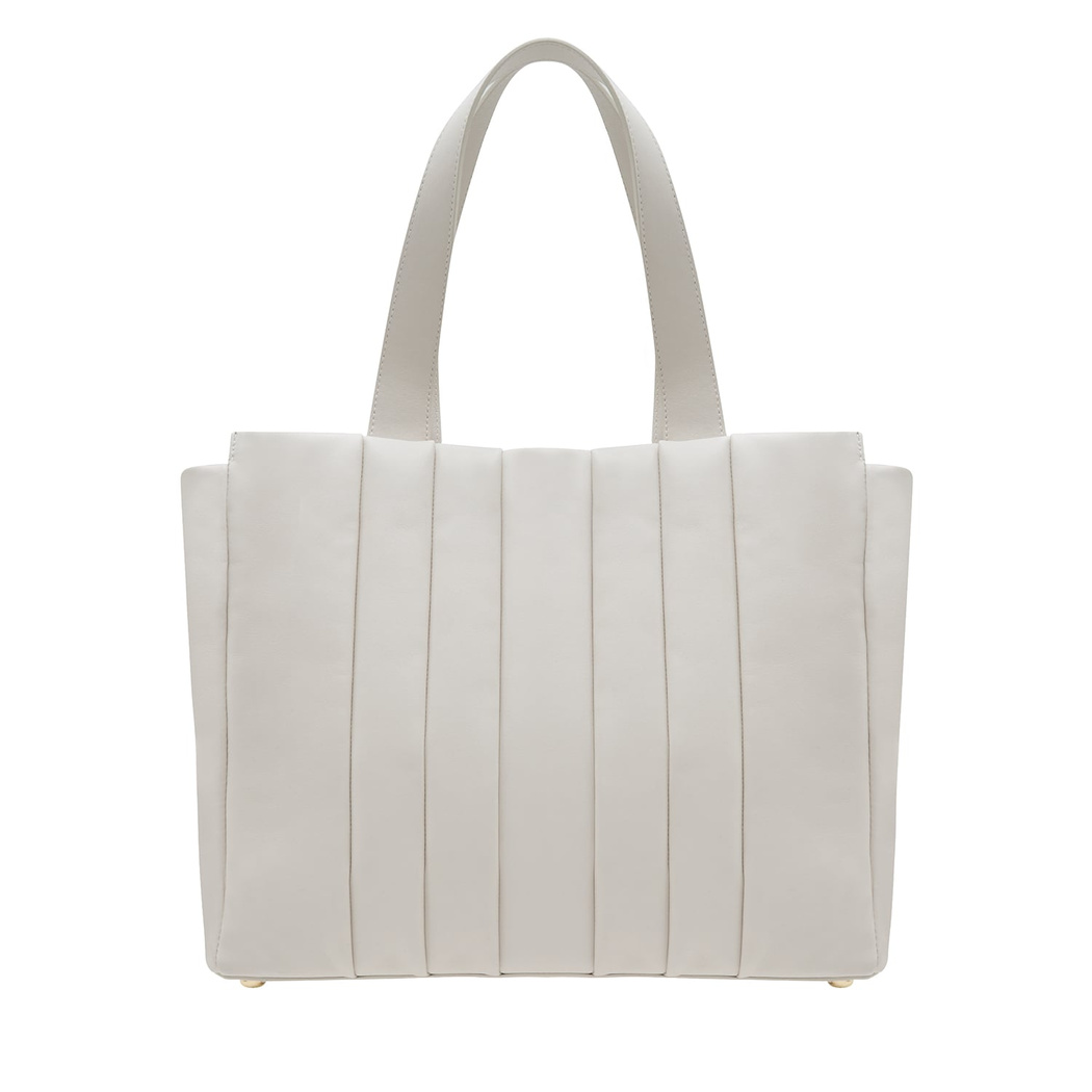 Lily Beyaz Kadın Deri Omuz Askılı Çanta