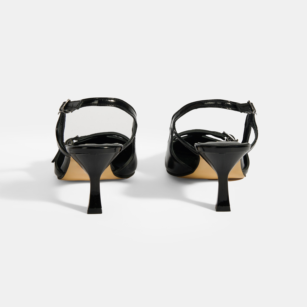 Limited Edition Siyah Kadın Rugan Topuklu Ayakkabı