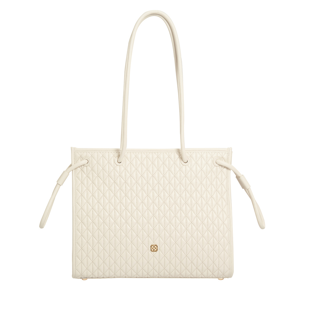 Linda Beyaz Kadın Deri Omuz Askılı Çanta