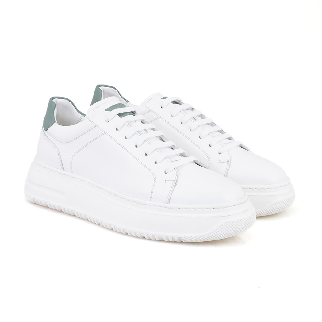 Lindon Beyaz Erkek Deri Spor Ayakkabı