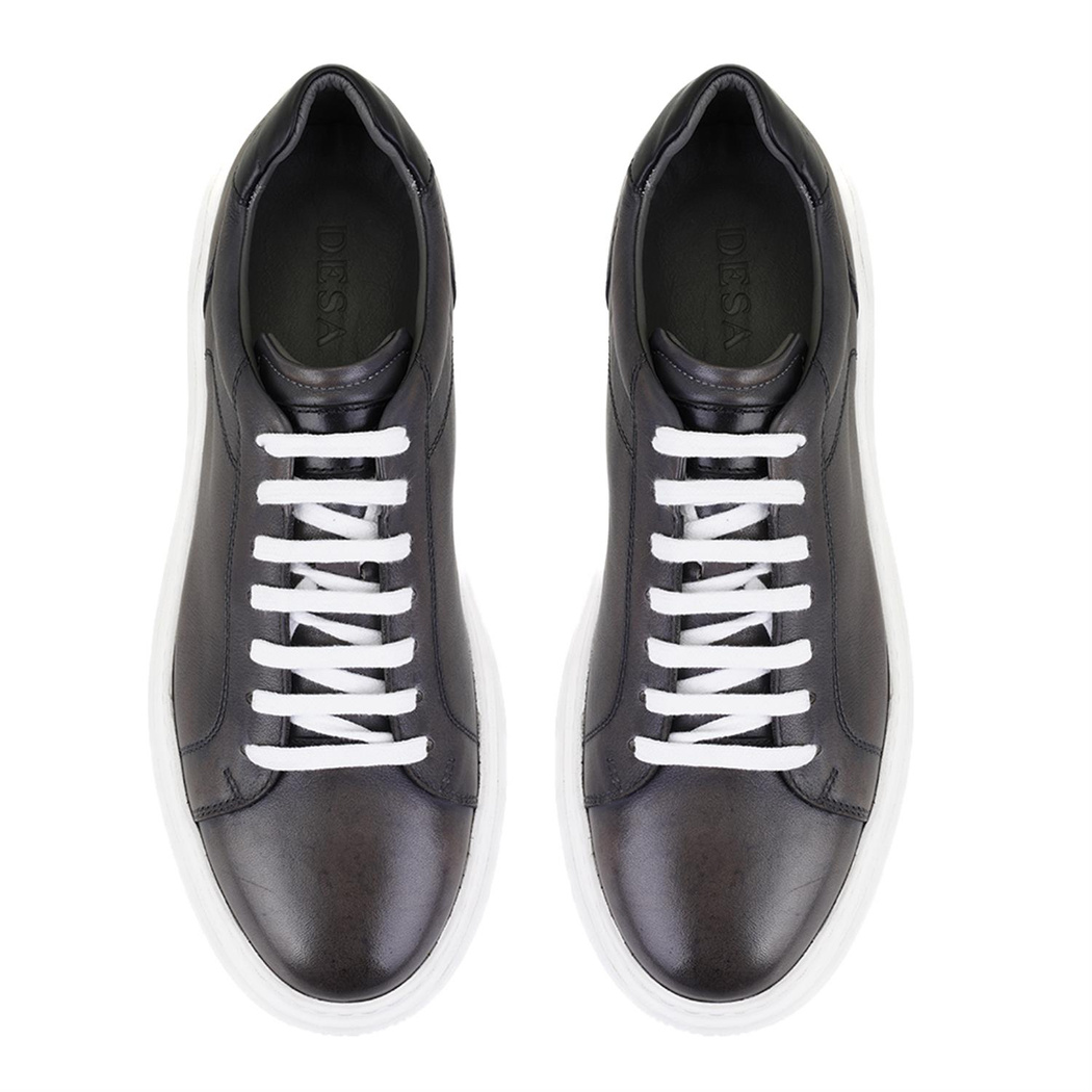 Lindon Gri Erkek Deri Spor Ayakkabı