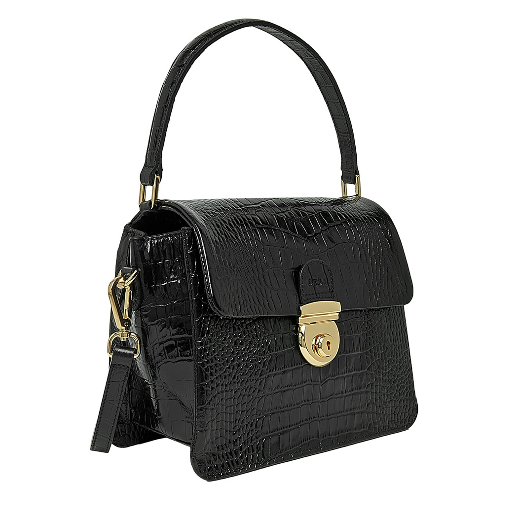 Lisare Kadın Kroko Baskılı Deri Omuz Askılı Çanta