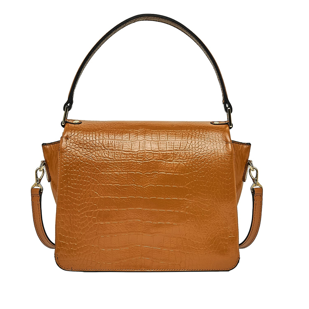 Lisare Kadın Kroko Baskılı Deri Omuz Askılı Çanta