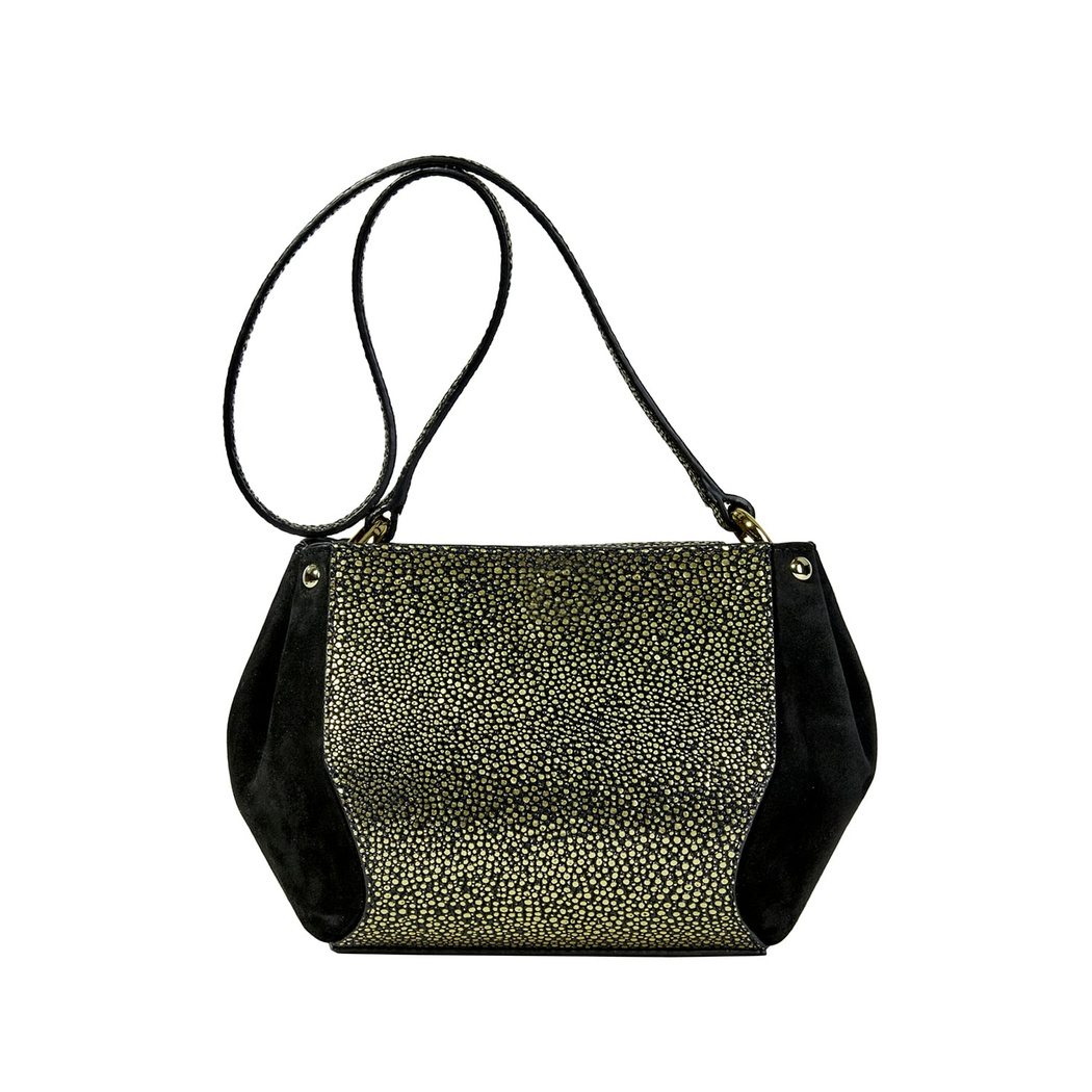 Lora Kadın Yılan Baskılı Deri Gece Çantası