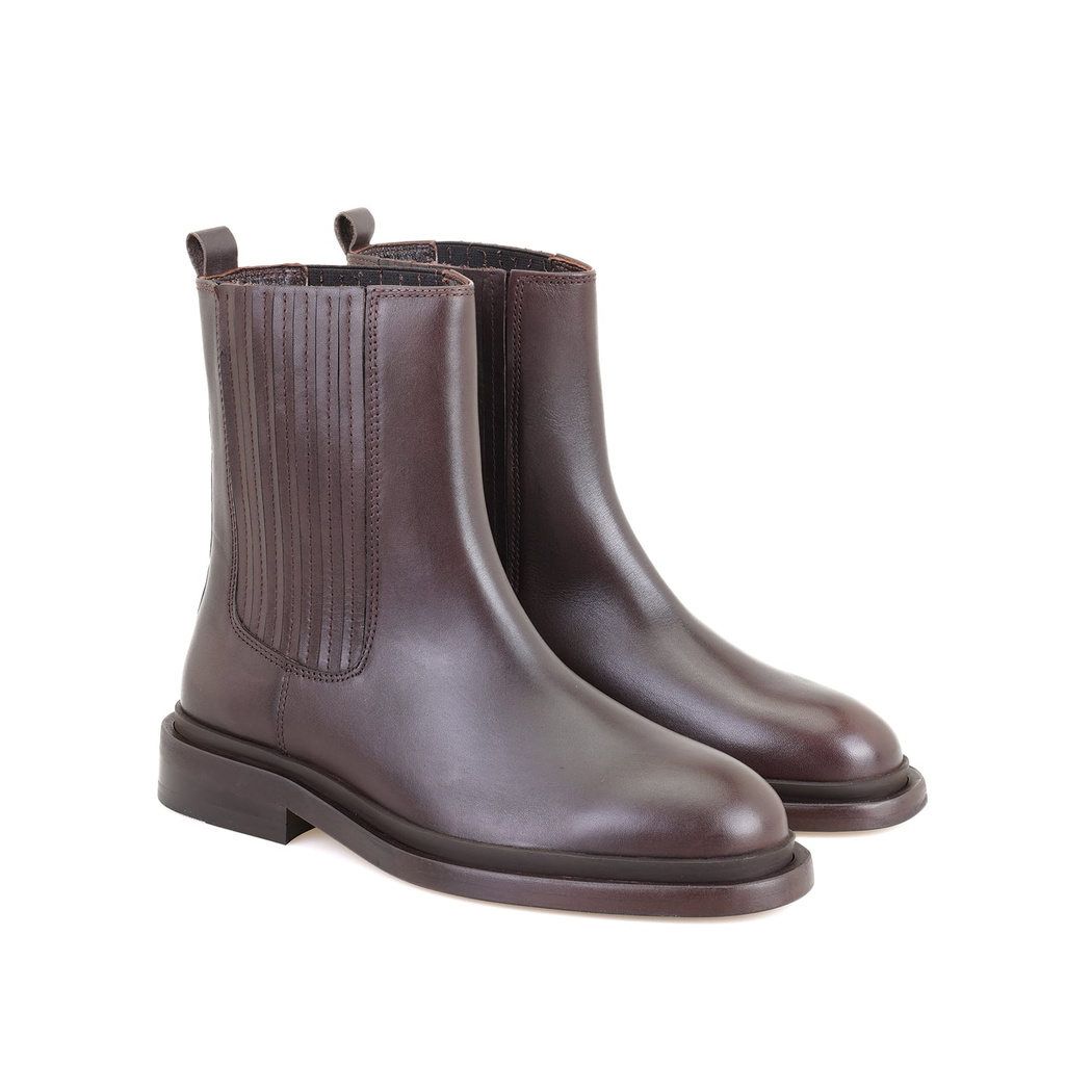 Luana Kahve Kadın Deri Bot