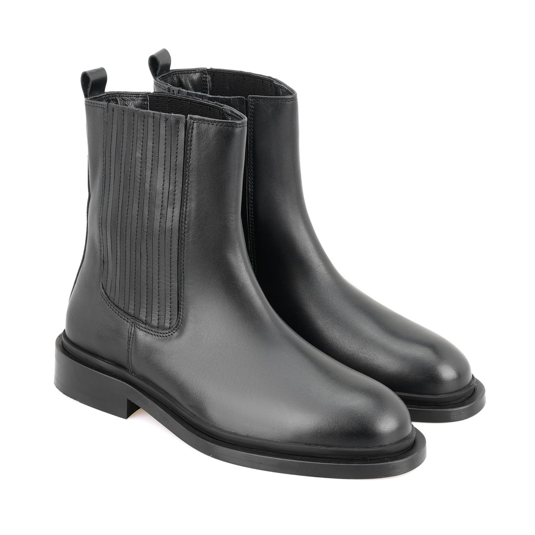 Luana Siyah Kadın Deri Bot