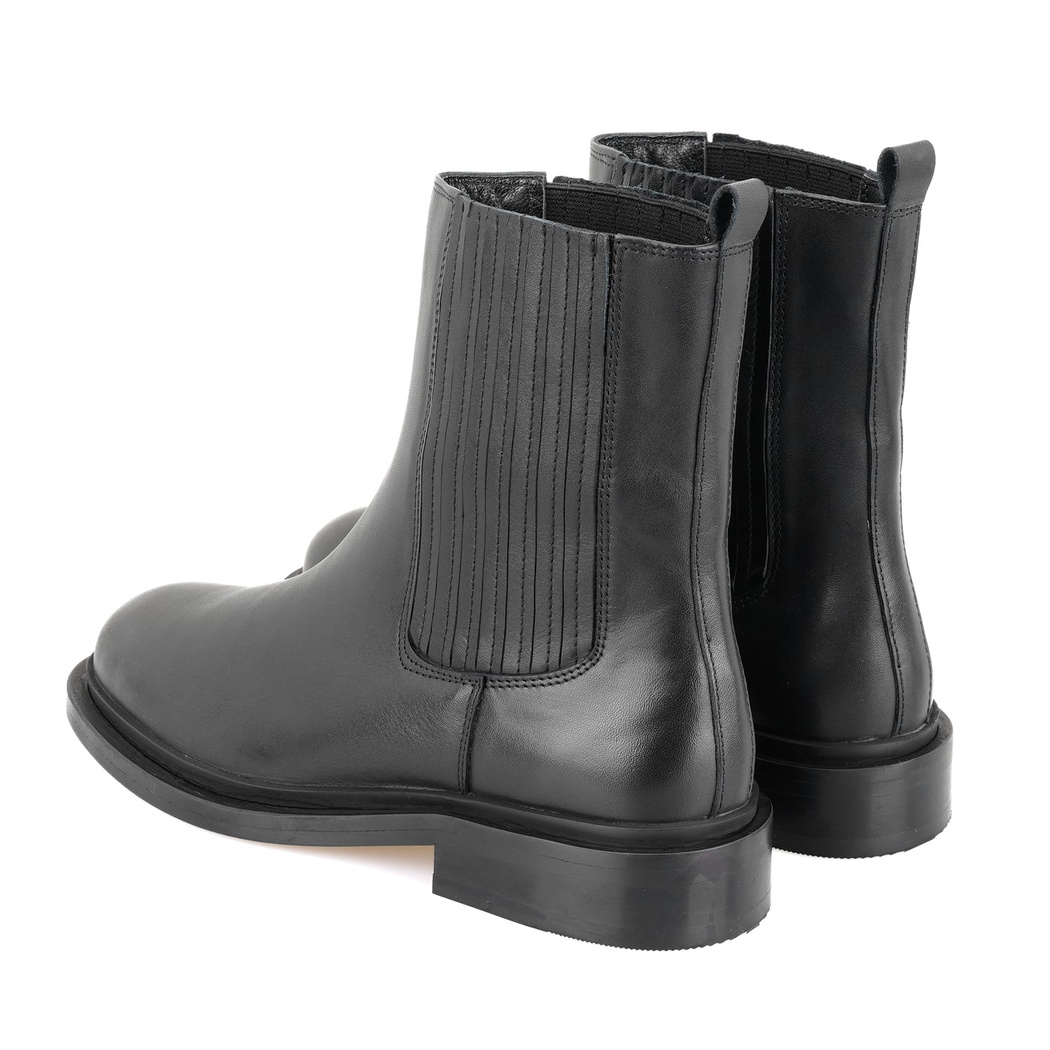 Luana Siyah Kadın Deri Bot