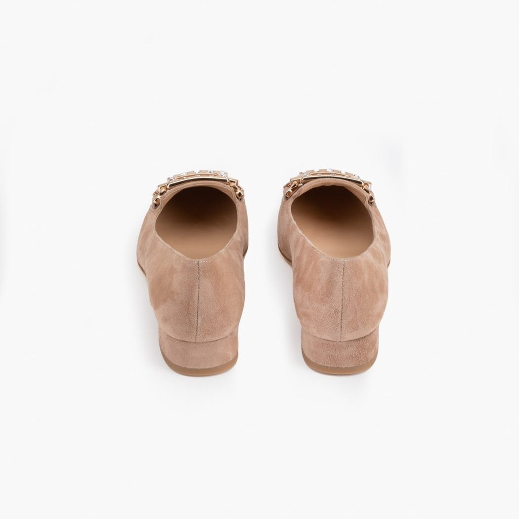 Luca Grossi Bej Kadın Topuklu Babet