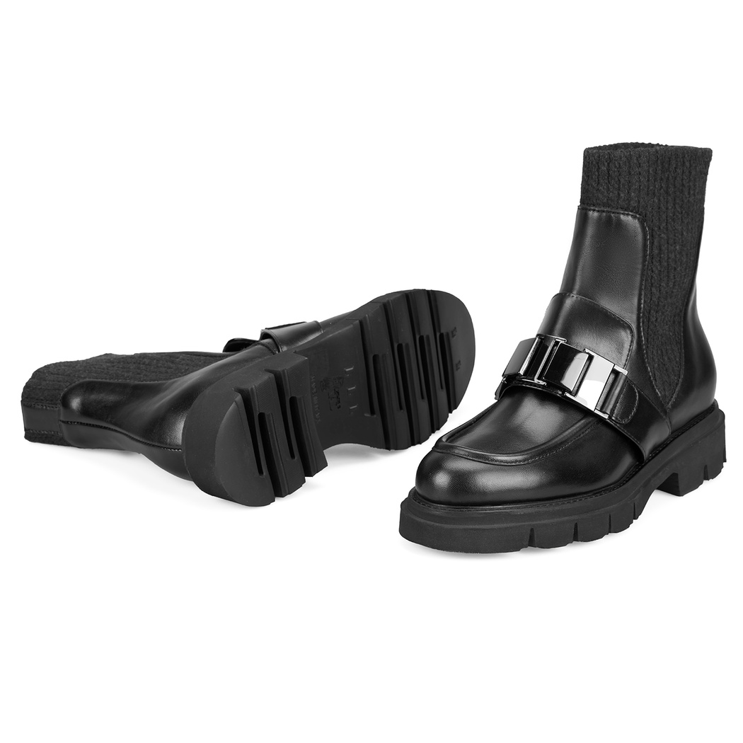 Luca Grossi Fosca Siyah Kadın Toka Detaylı Bot