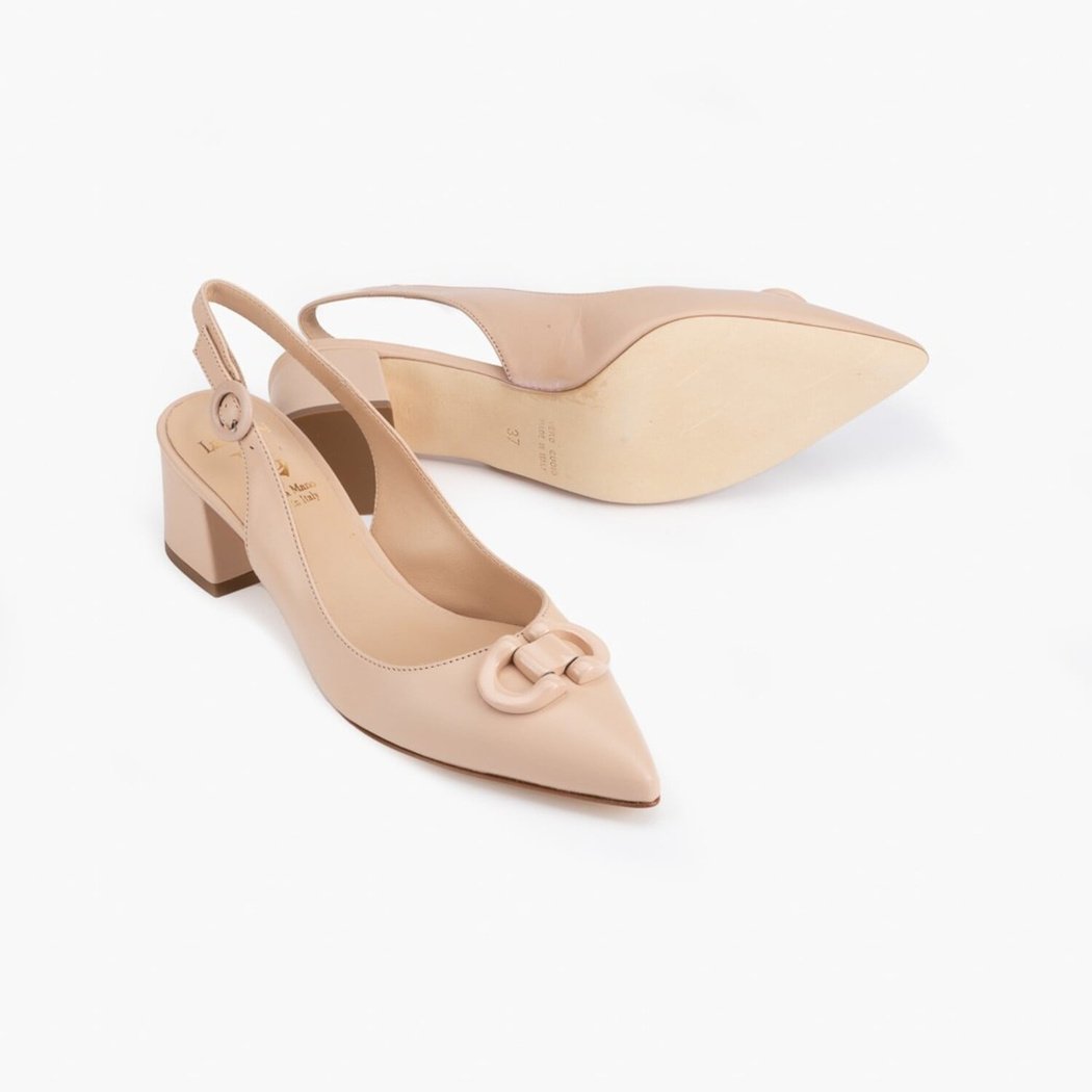 Luca Grossi Kadın Bej Topuklu Klasik Ayakkabı