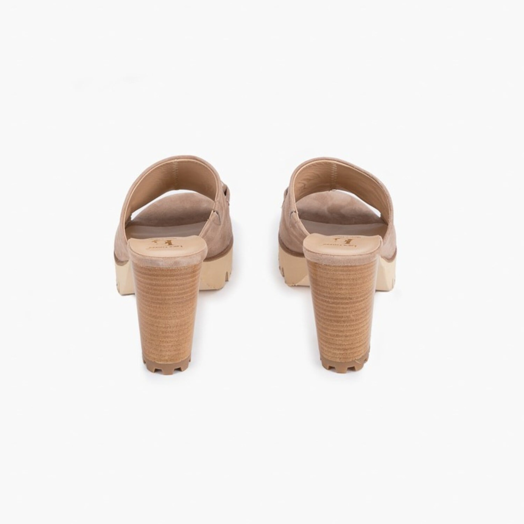 Luca Grossi Kadın Bej Topuklu Terlik