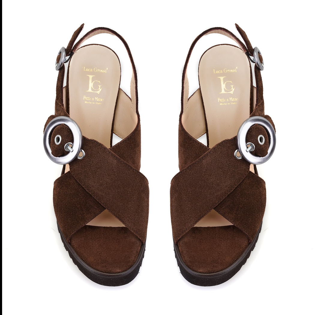 Luca Grossi Kadın Kahve Topuklu Sandalet