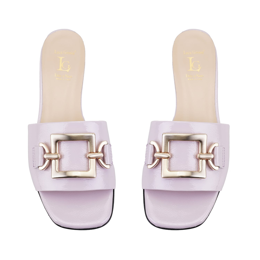 Luca Grossi Kadın Mor Topuklu Terlik