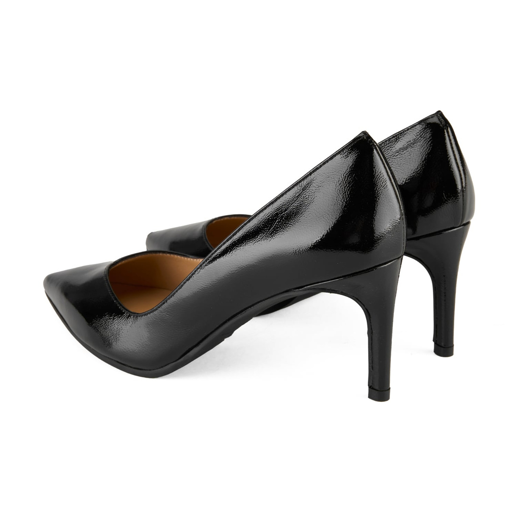 Luca Grossi Kadın Siyah Deri Topuklu Klasik Ayakkabı