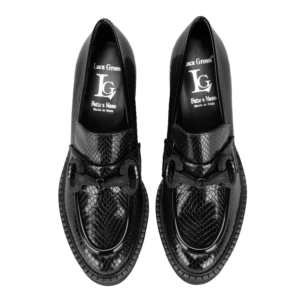 Luca Grossi Kadın Siyah Topuklu Deri Günlük Ayakkabı