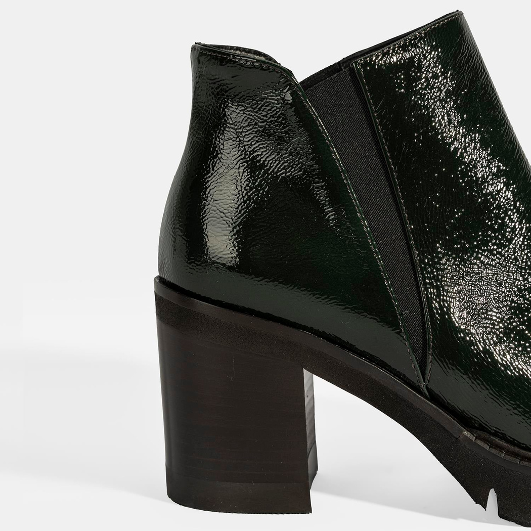 Luca Grossi Kadın Yeşil Platform Topuklu Rugan Bot