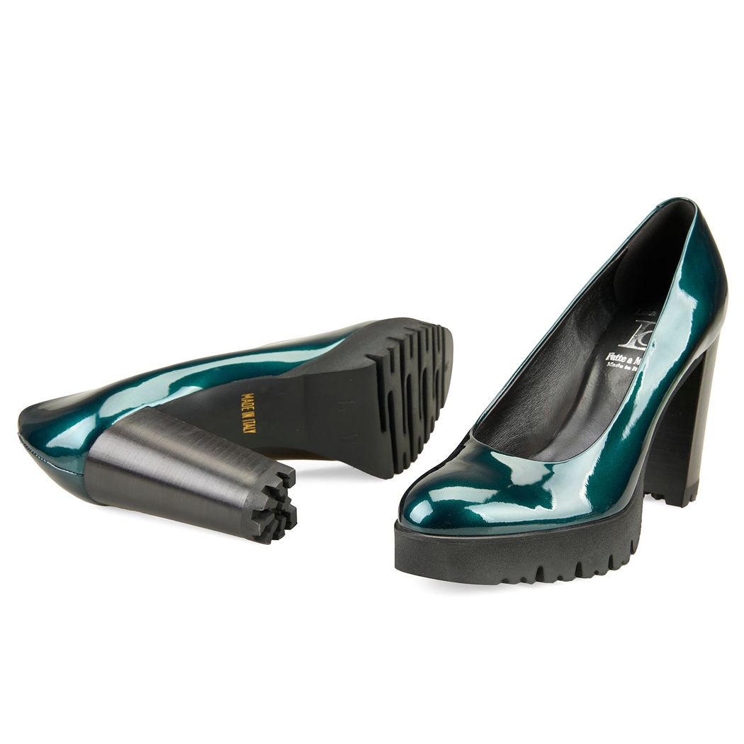 Luca Grossi Kadın Yeşil Topuklu Klasik Ayakkabı