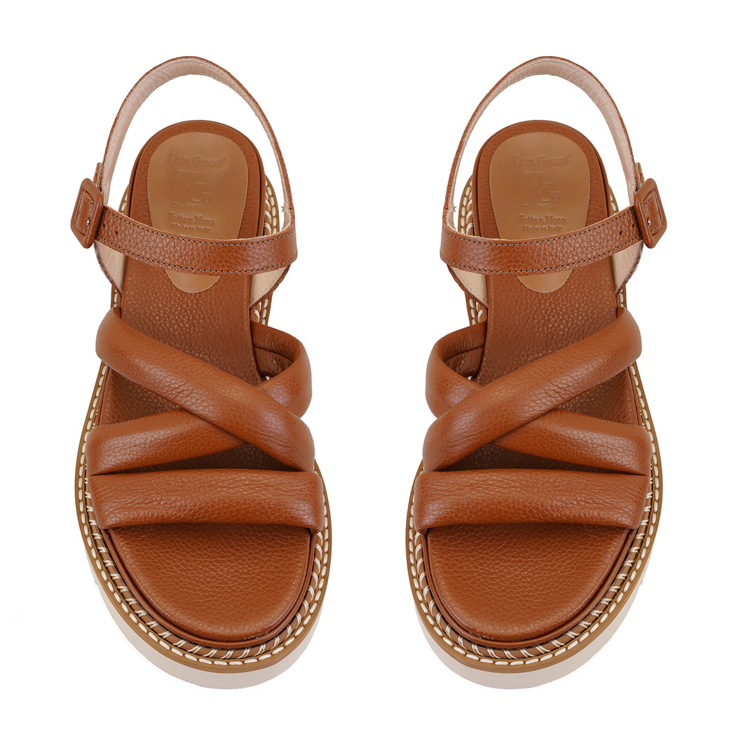 Luca Grossi Rachele Taba Kadın Ayarlanabilir Tokalı Sandalet