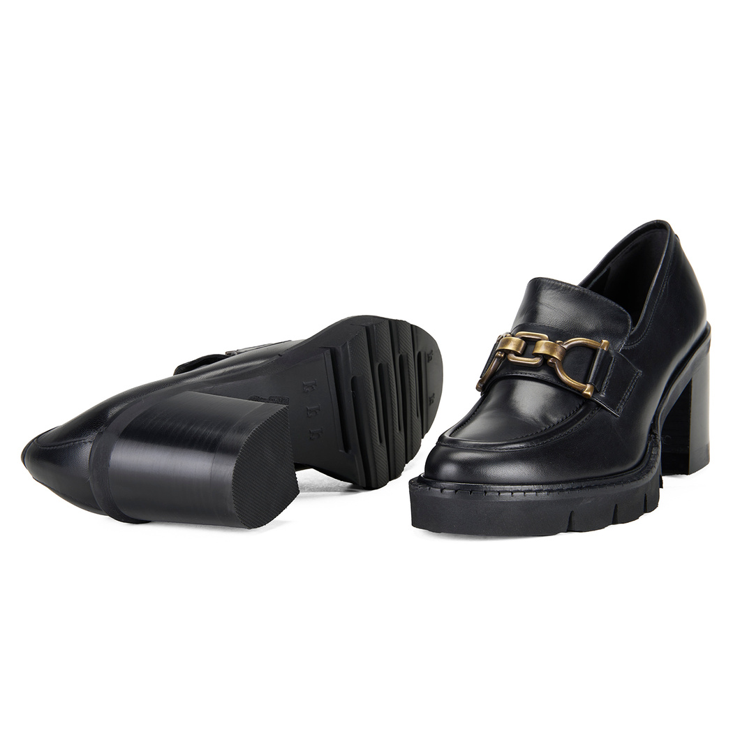 Luca Grossi Siyah Kadın Deri Günlük Ayakkabı