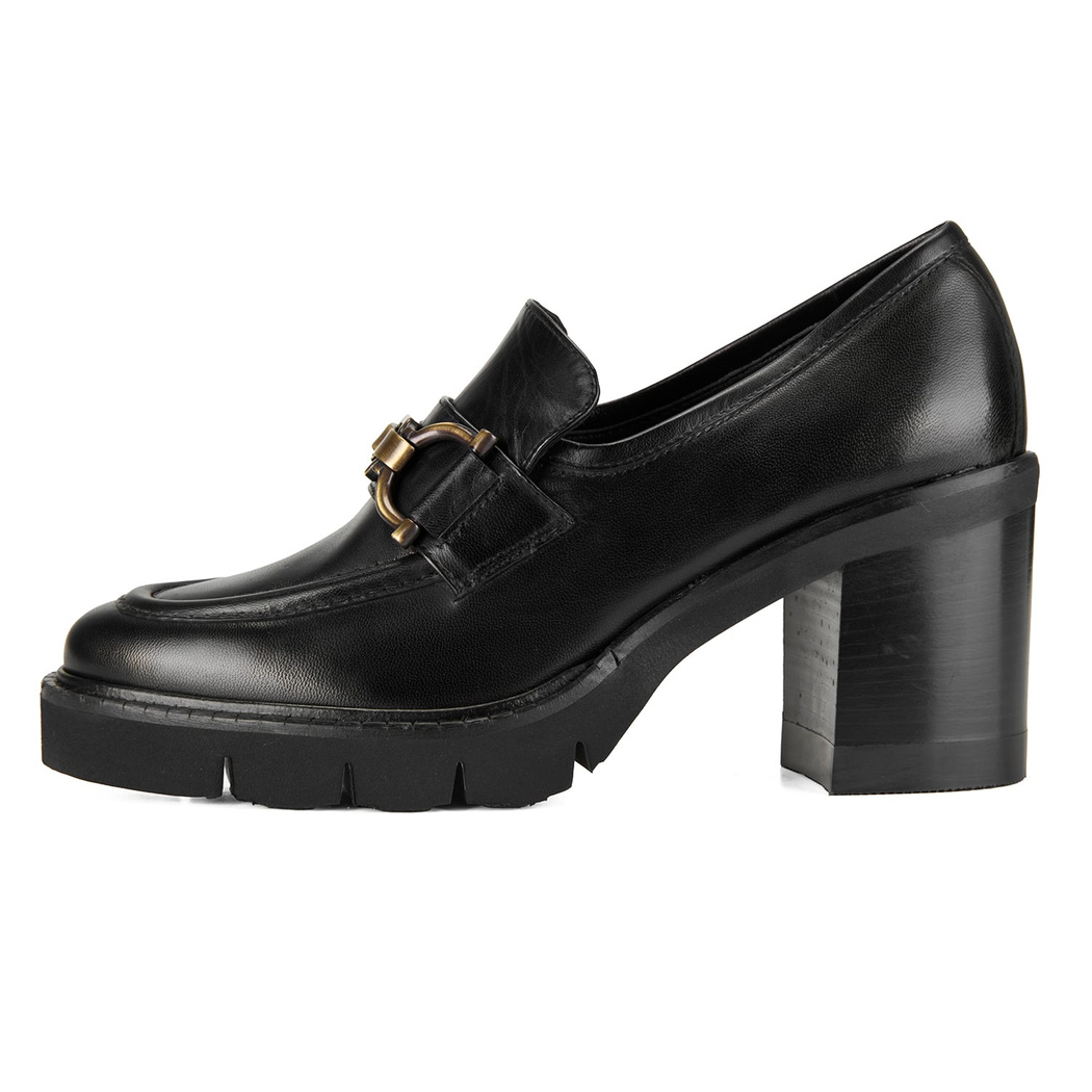 Luca Grossi Siyah Kadın Deri Günlük Ayakkabı