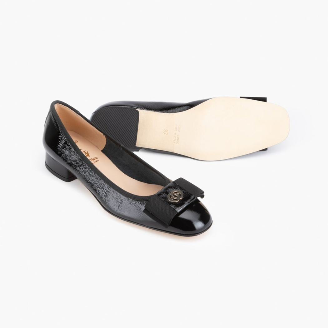 Luca Grossi Siyah Kadın Topuklu Babet