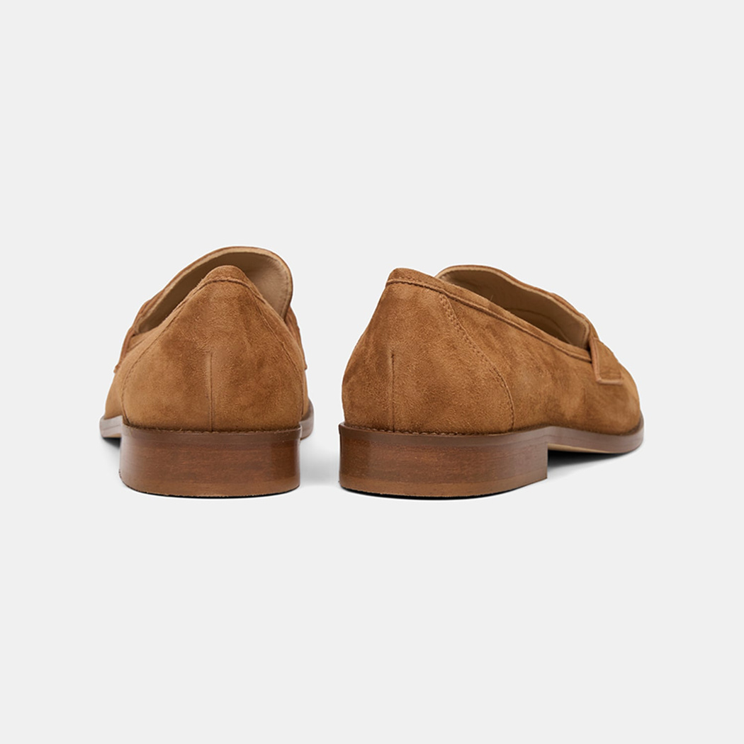 Luca Grossi Taba Klasik Süet Deri Loafer