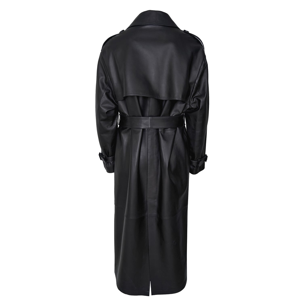 Lydia Siyah Kadın Deri Pardösü