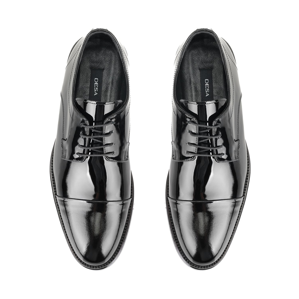 Manch Siyah Erkek Deri Klasik Ayakkabı