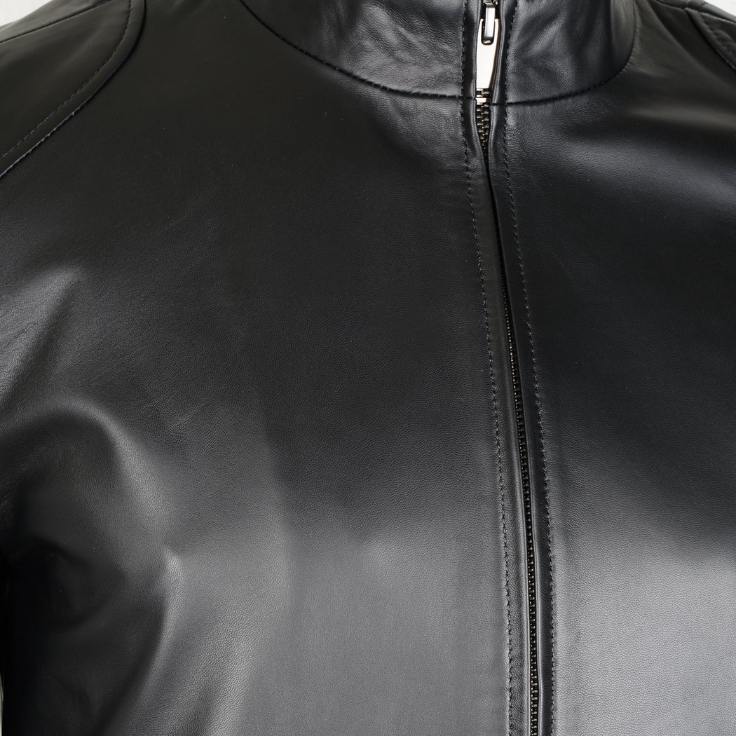 Manlio Siyah Erkek Deri Mont