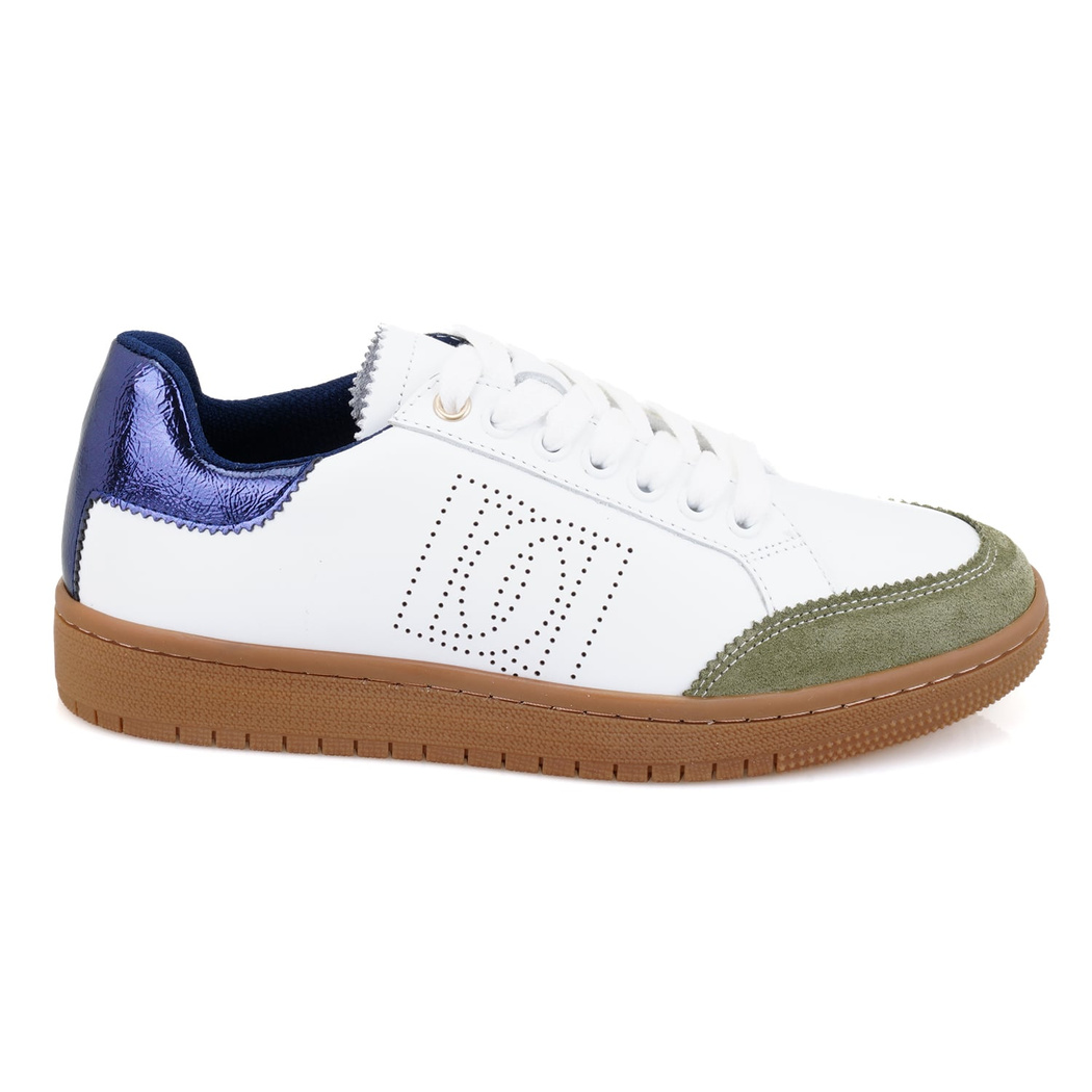 Manno Yeşil Kadın Deri Spor Ayakkabı