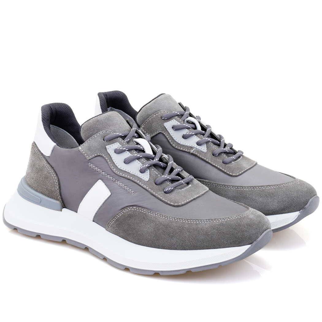 Marcio Gri Erkek Spor Süet Deri Ayakkabı