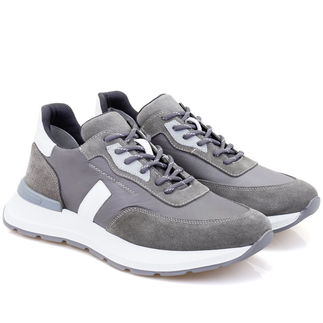 Marcio Gri Erkek Spor Süet Deri Ayakkabı