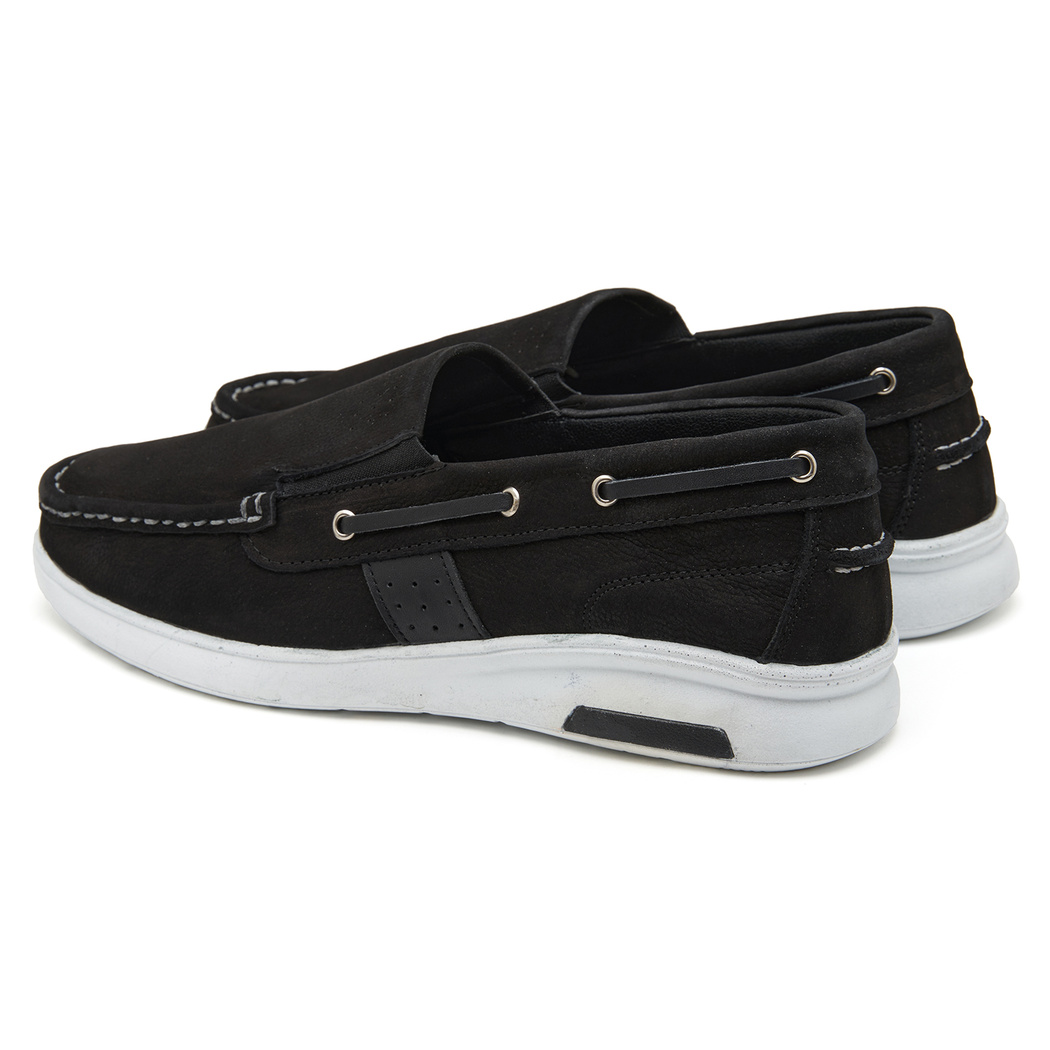 Mare Siyah Erkek Deri Loafer