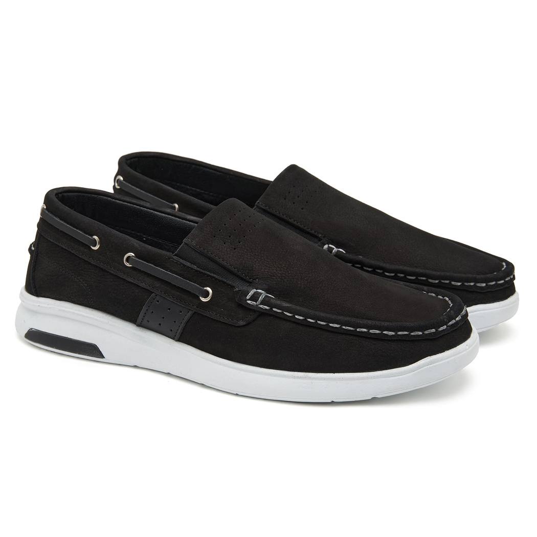 Mare Siyah Erkek Deri Loafer