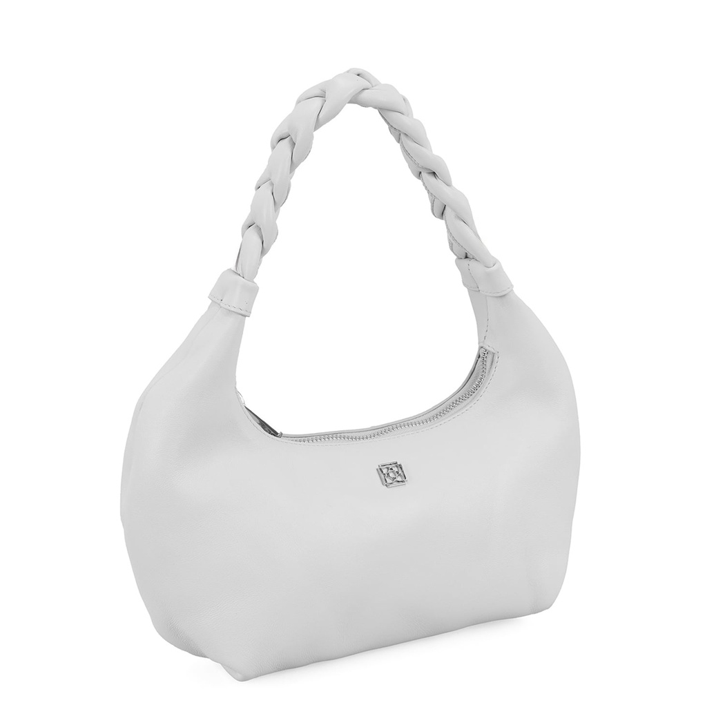 Maritza Beyaz Kadın Deri Omuz Çantası