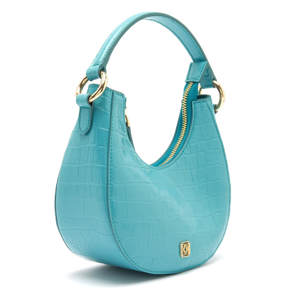 Marvel Turkuaz Kadın Deri El Çantası 