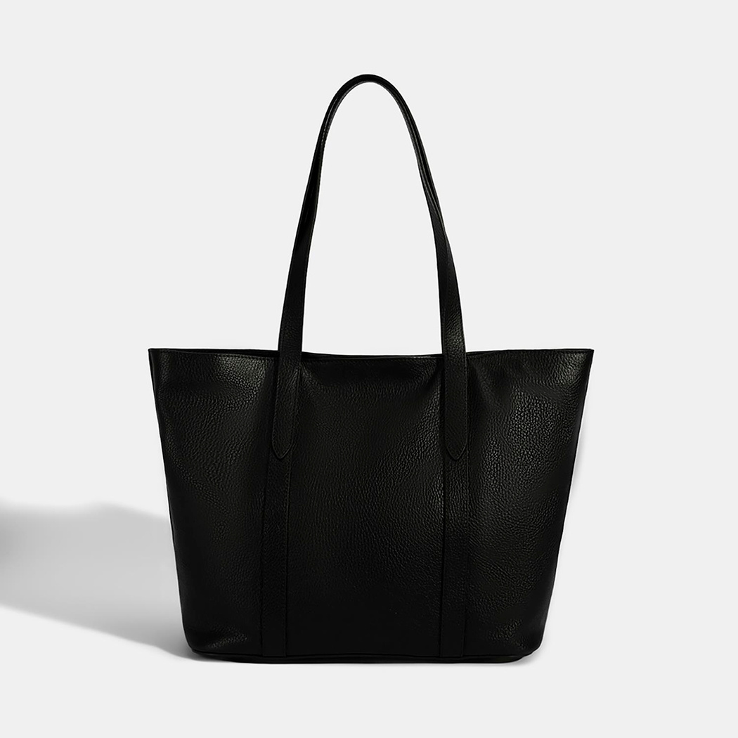 Mary Siyah Kadın Deri Alışveriş Çantası