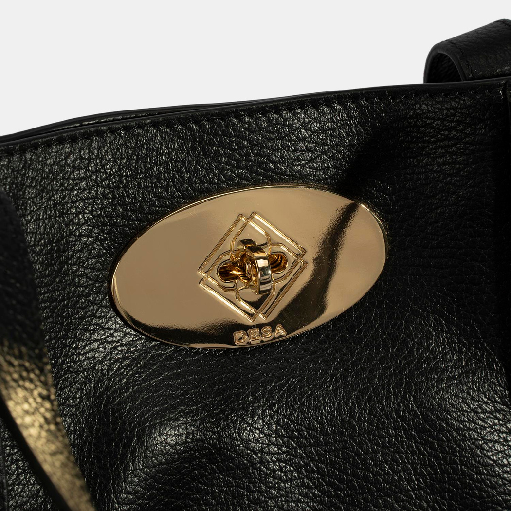 Mary Siyah Kadın Deri Alışveriş Çantası