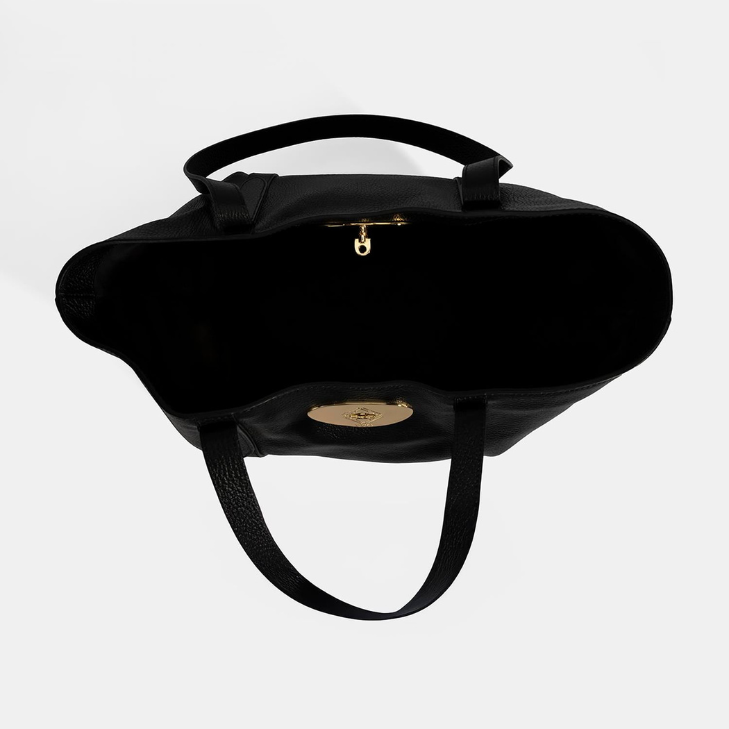 Mary Siyah Kadın Deri Alışveriş Çantası