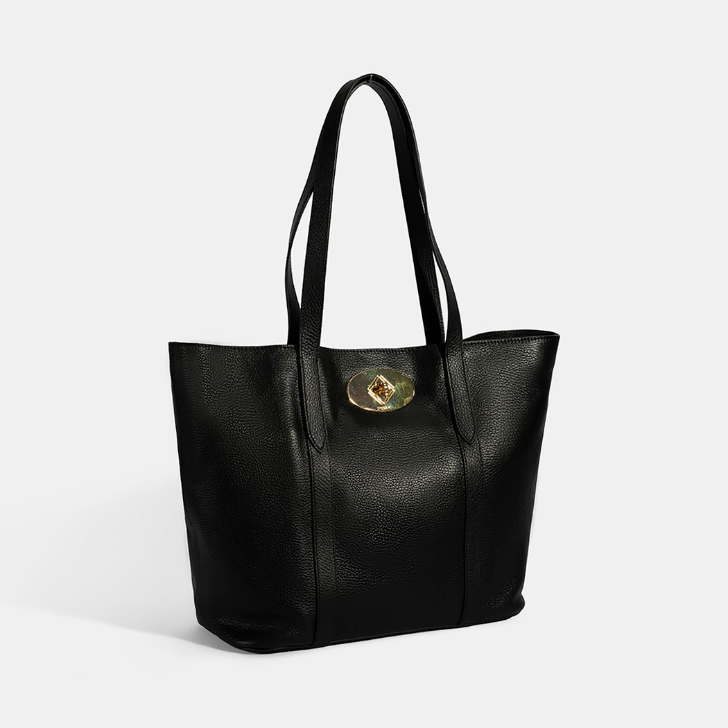 Mary Siyah Kadın Deri Alışveriş Çantası