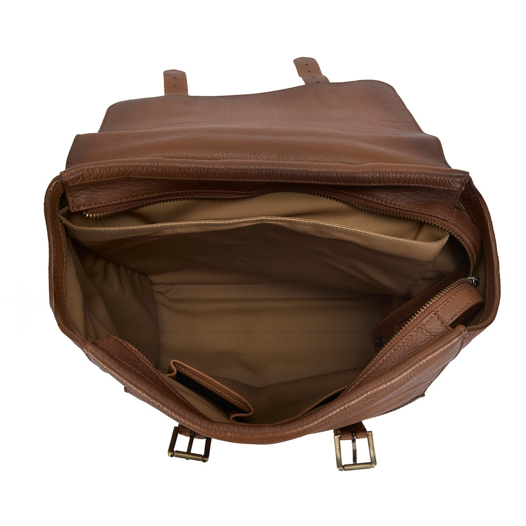 Mateo Kahve Vintage Deri Sırt Çantası