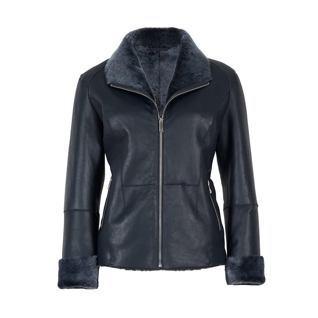 Matia Gri Kadın Kürk Ceket