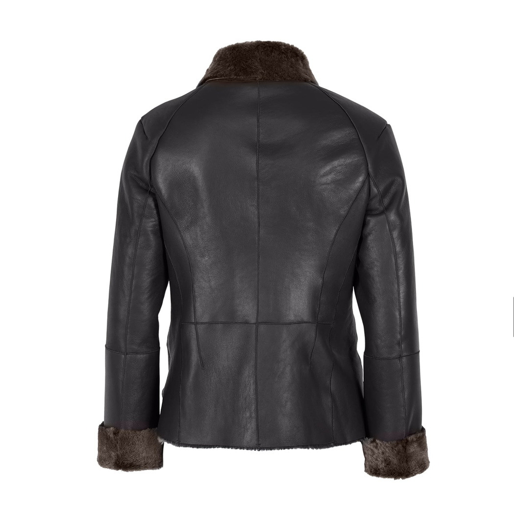 Matia Kahve Kadın Kürk Ceket