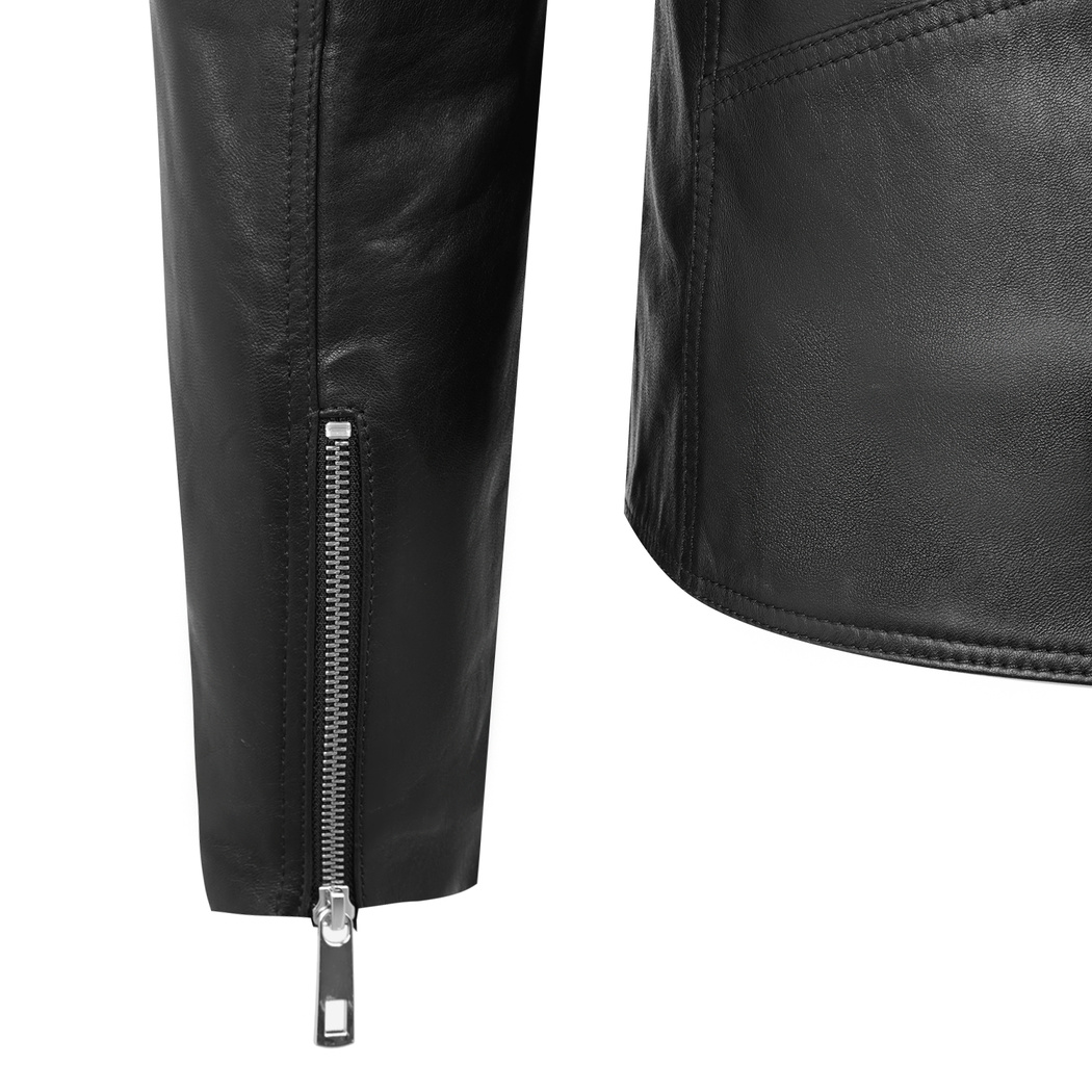 Matthew Siyah Erkek Deri Ceket