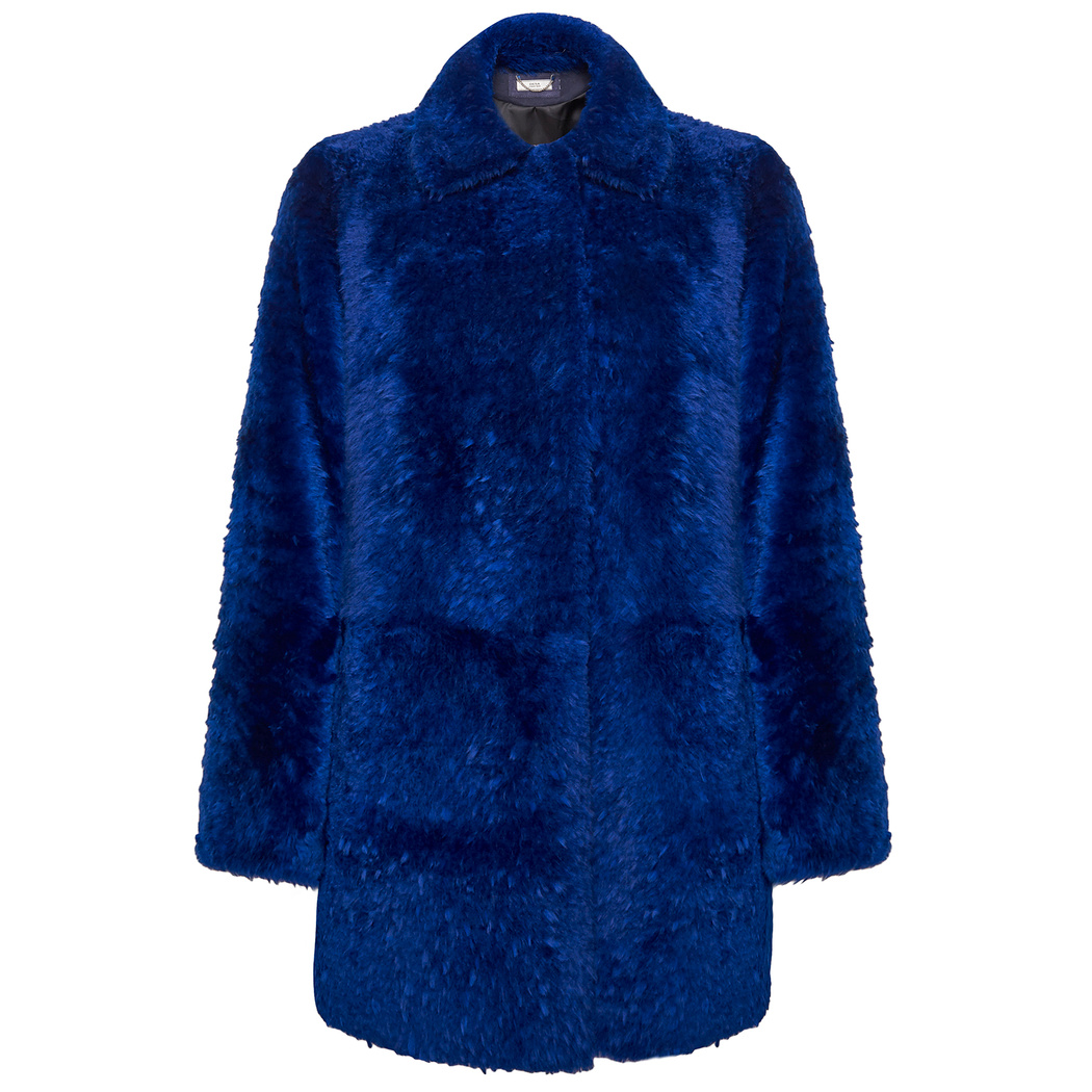 Mavi Clara Kadın Kürk Kaban