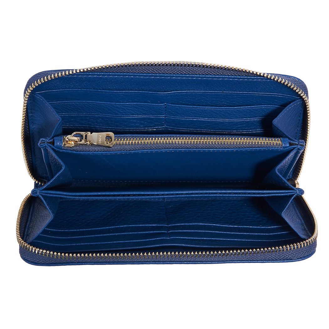 Mavi Damian Kadın Deri Cüzdan