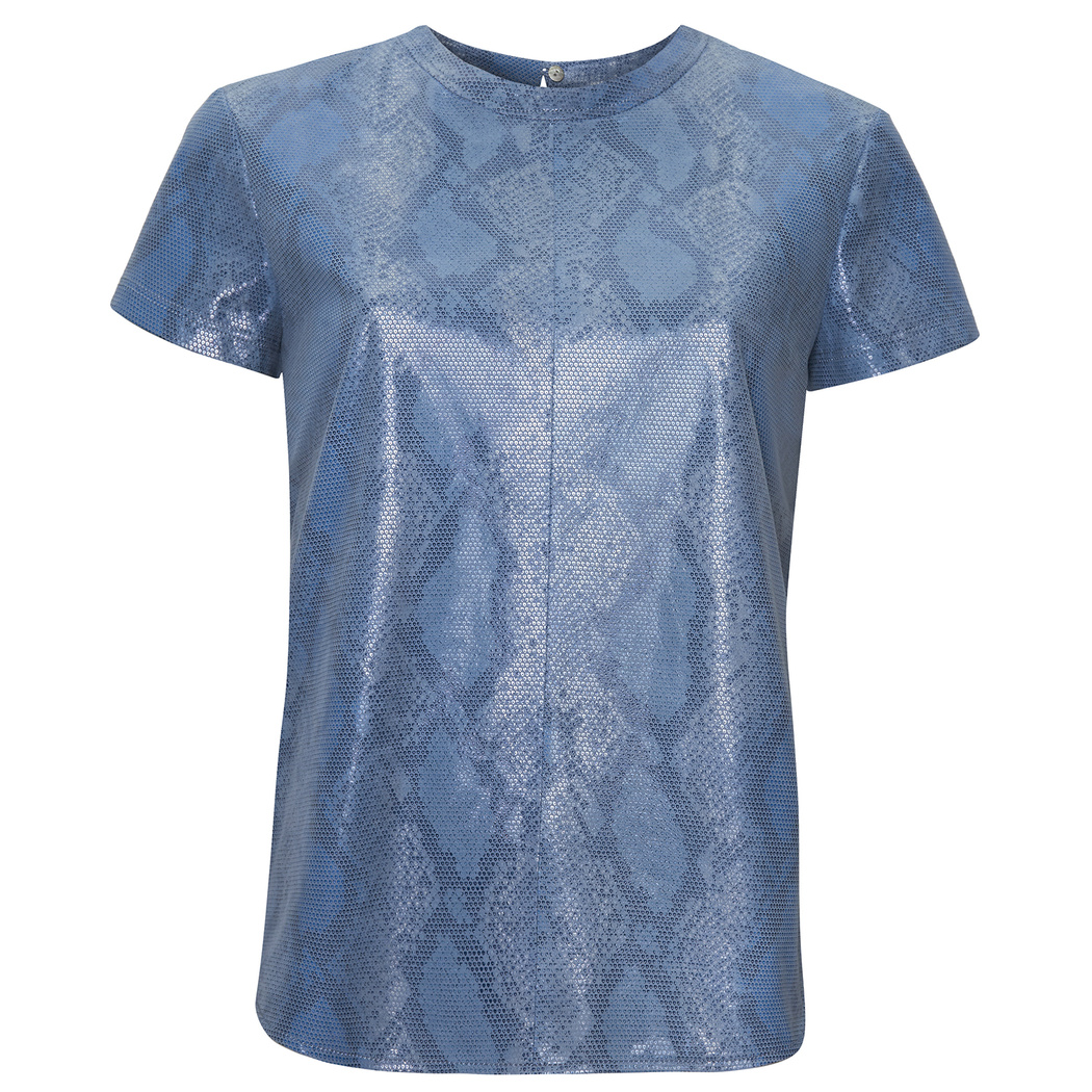 Mavi Grazia Kadın Deri Bluz